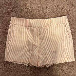 Pink & white loft shorts